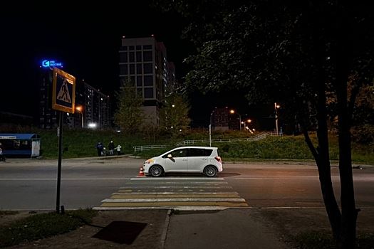 Автомобиль сбил школьницу на пешеходном переходе в Новосибирске